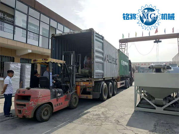 烏干達干粉砂漿生產設備發貨中